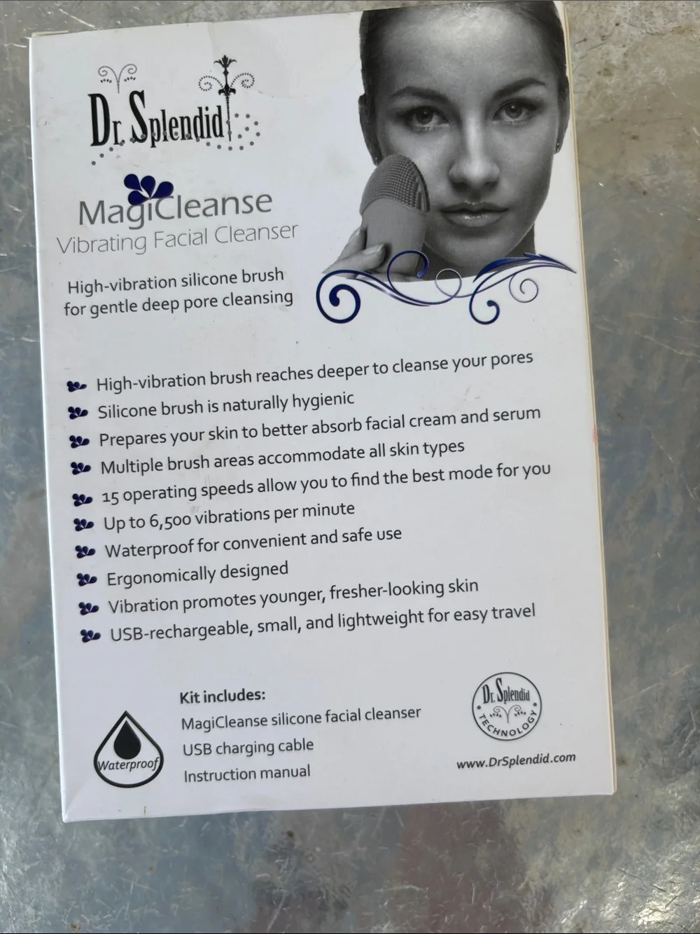 Splendid MagiCleanse Vibrating Facial Cleanser - Blue